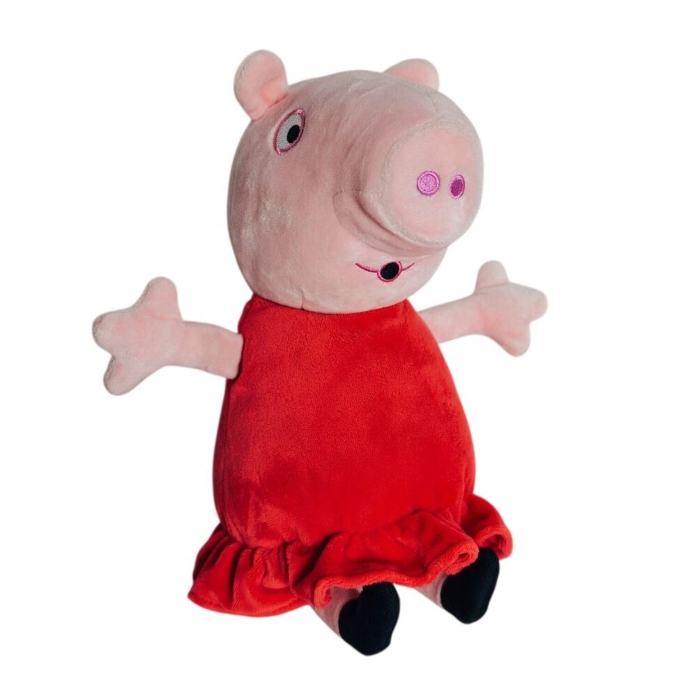 Peppa Pig 14" Soft Plush Toy Adorable Red Dress Character Collectible